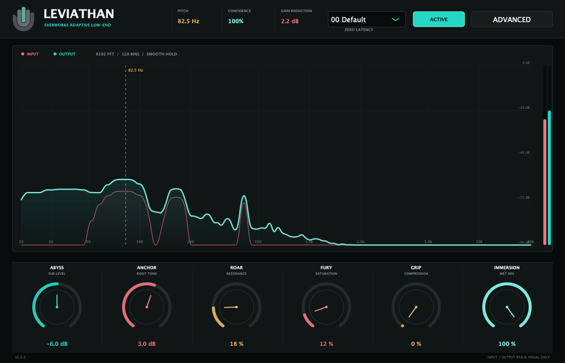 LEVIATHAN adaptive low-end instrument interface